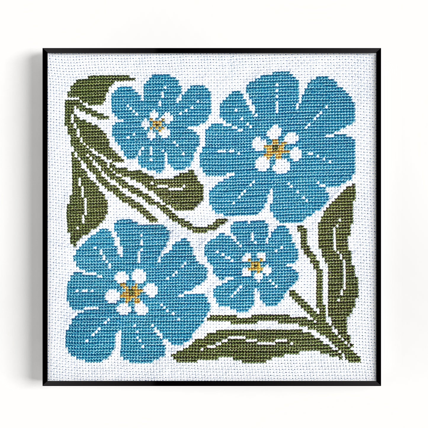 FORGET ME NOT learn to cross stitch kit