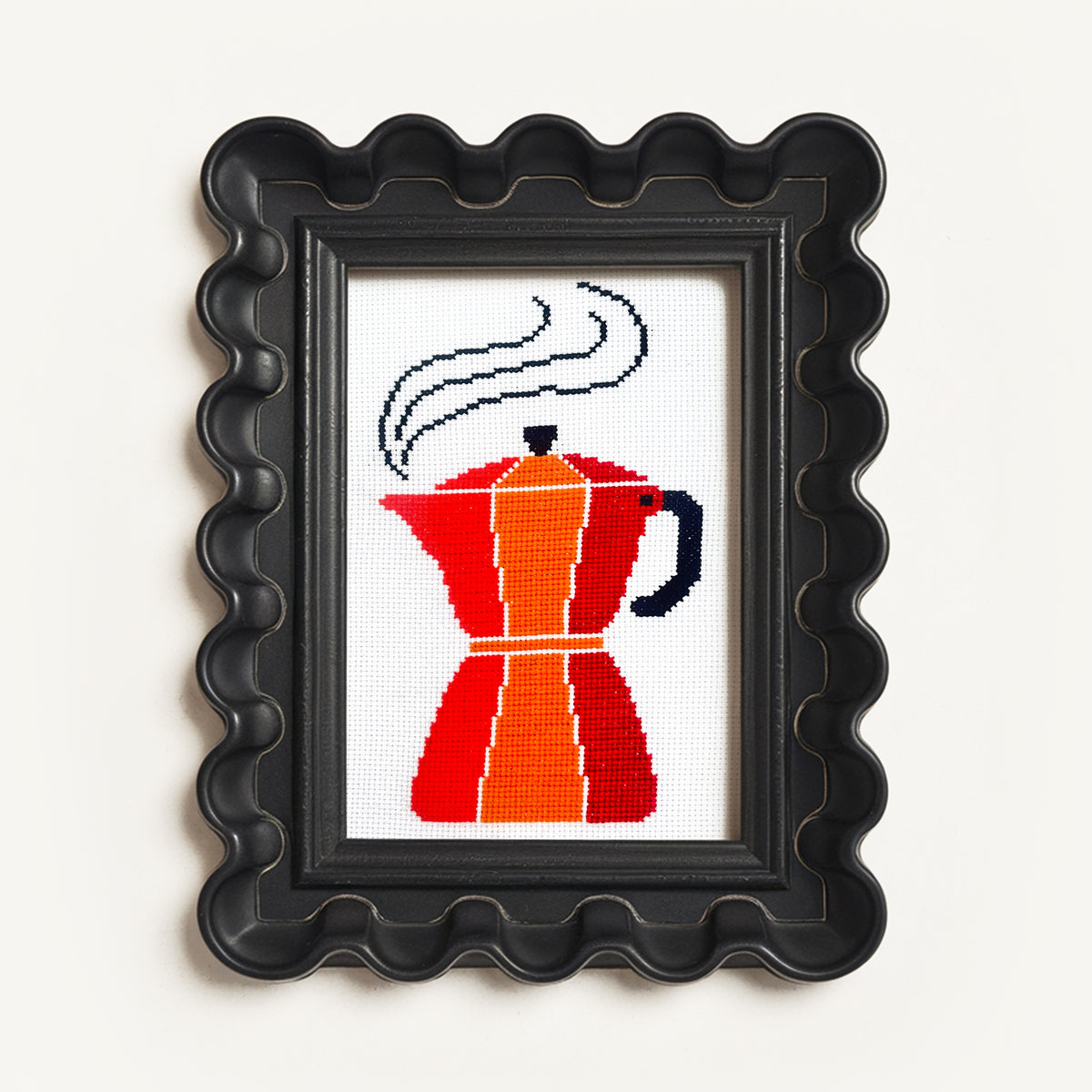 MOKA POT learn to cross stitch kit
