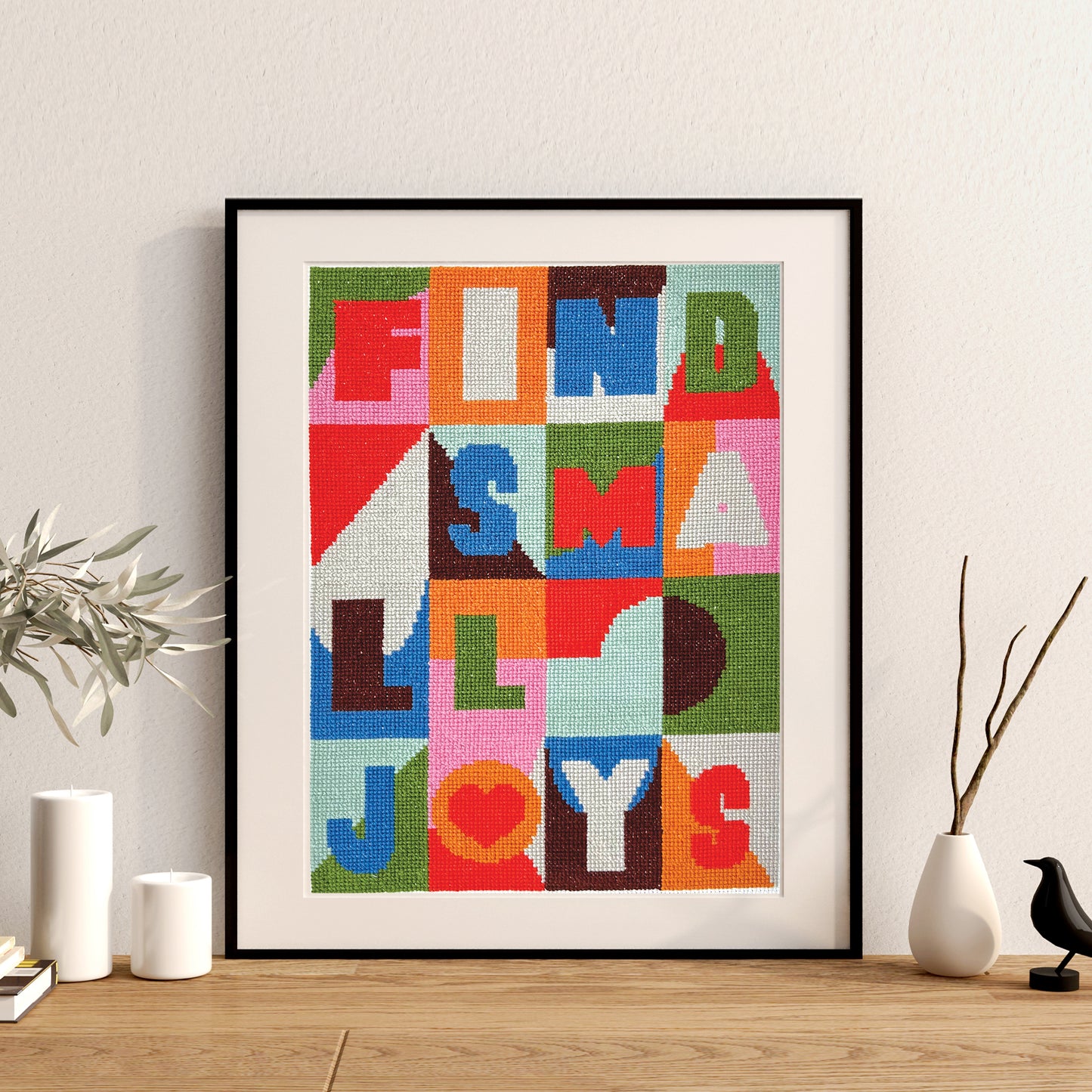 FIND SMALL JOYS counted cross stitch kit