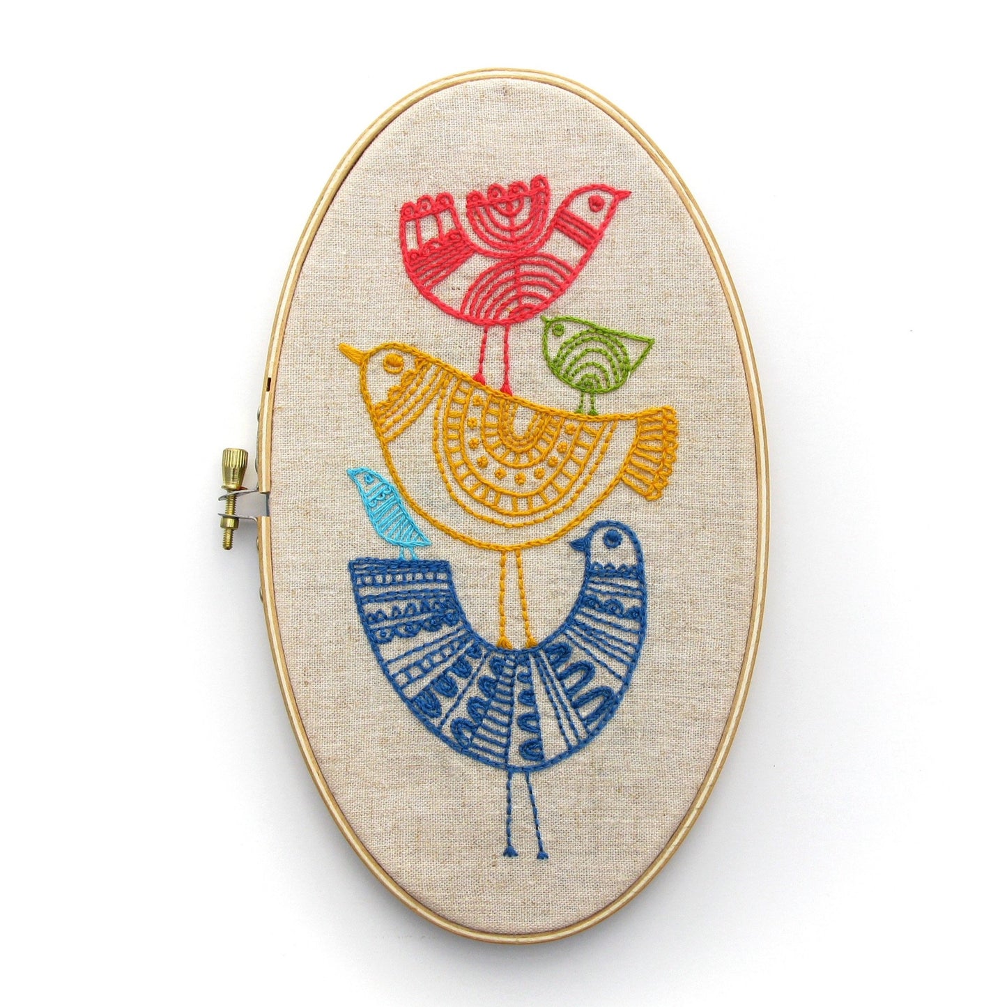 Birds embroidery kit