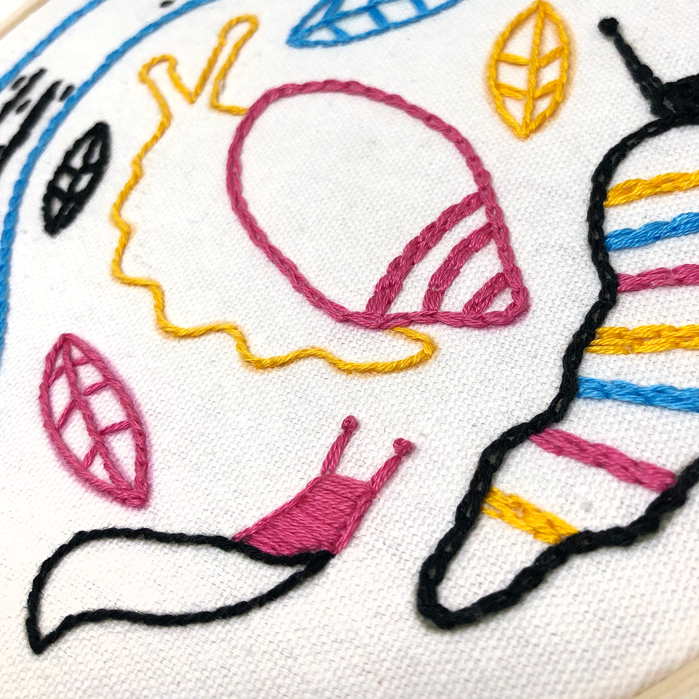 Slugs Embroidery Kit